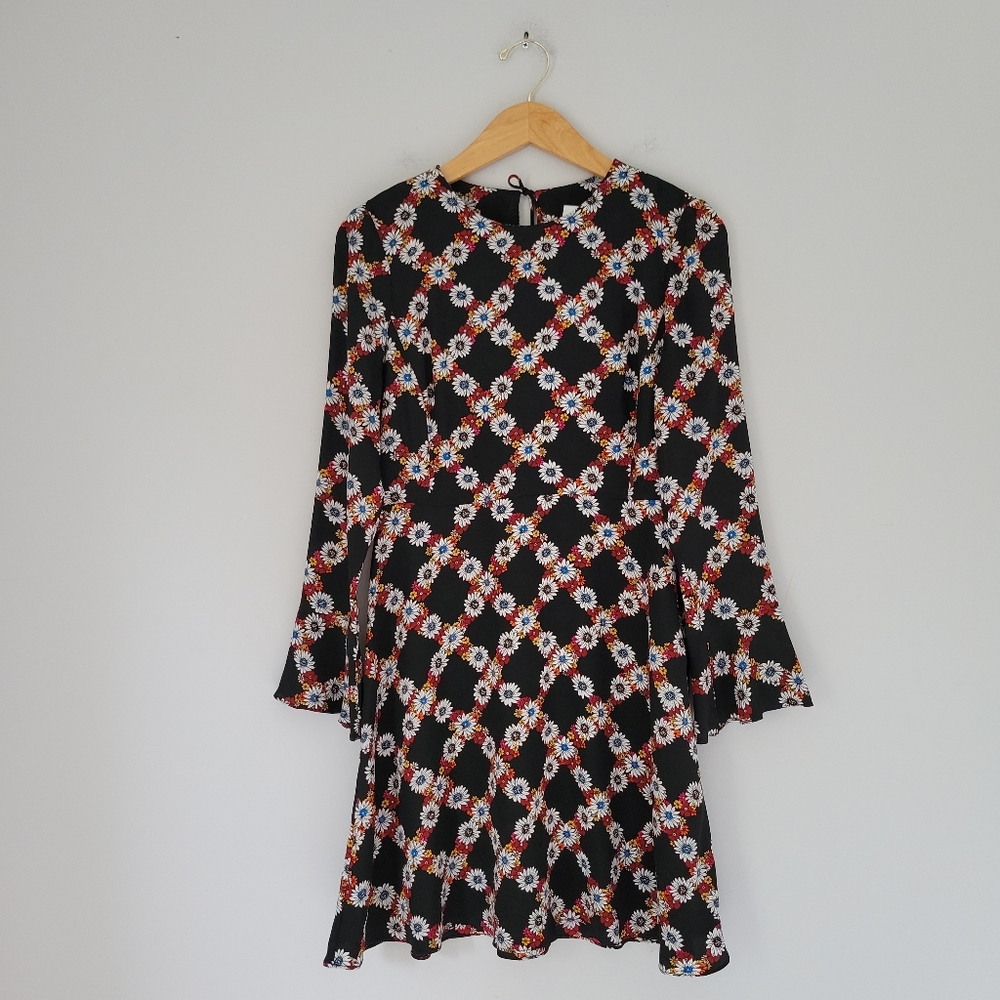 Sandro Paris Rony Silk Floral Dress Sz 1 - Picture 1 of 12